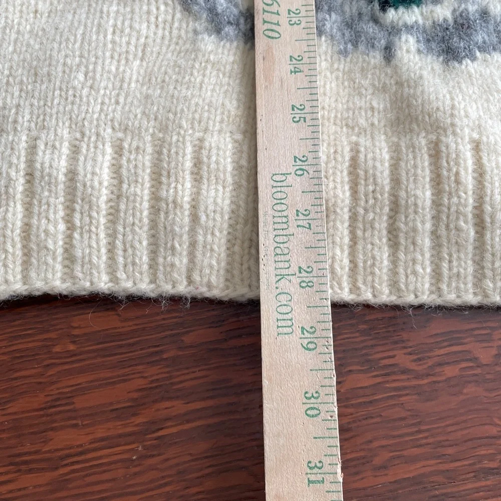 90s Vintage Polo Ralph Lauren Dog Sled Landscape Native Knit Sweater